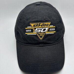 Ski-Doo 50 Years Anniversary Hat Cap 2009 Strapback Adjustable Black GR75